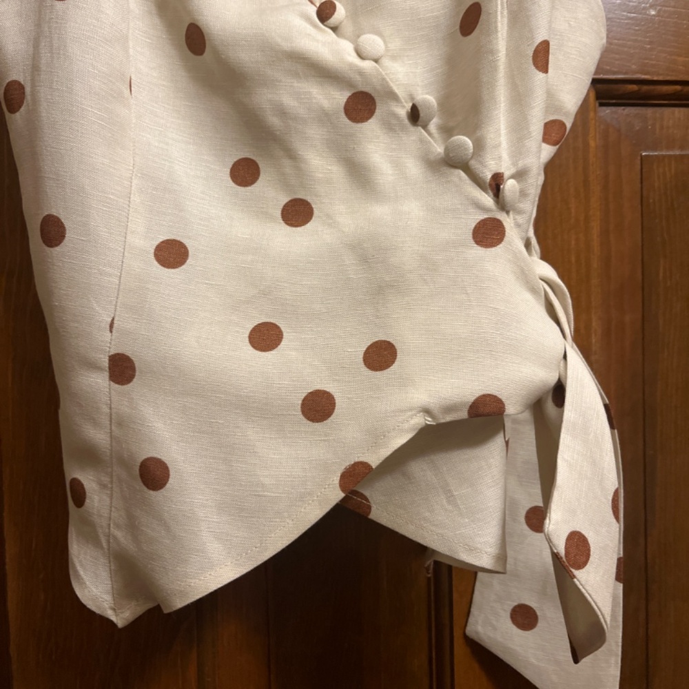 NWT Adorable Moon River Wrap Cropped Asymmetrical Cami Top. Sz. Sm. - Picture 5 of 12